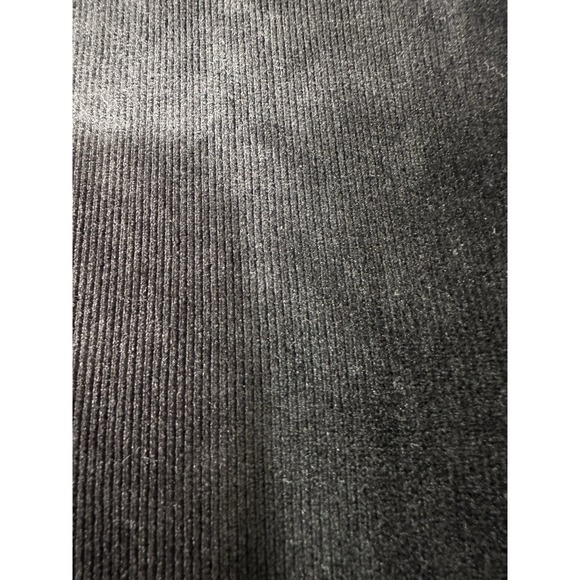 Susan Graver Weekend Top Womens Medium Black Mock Neck Knit Corduroy Tunic - Picture 5 of 7